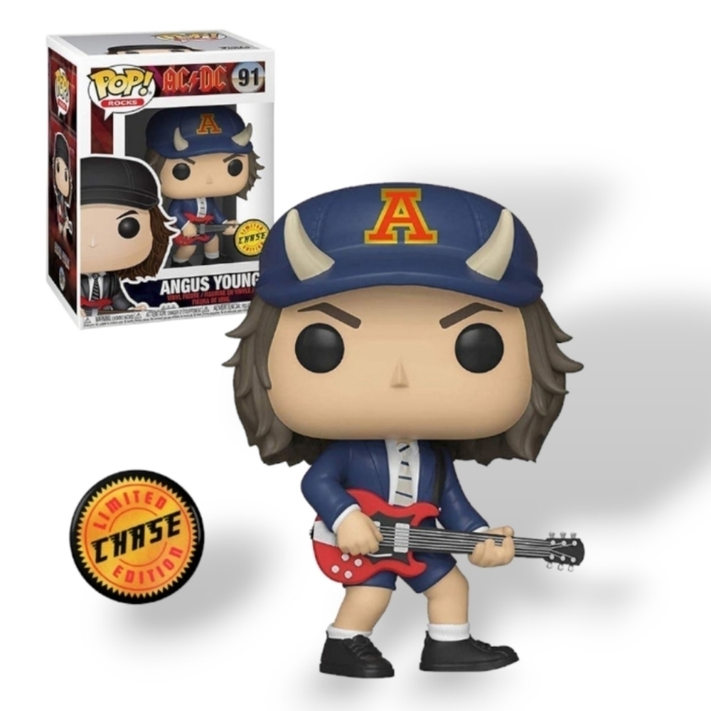 Funko Pop! Rocks ACDC 91 Angus Young Rare Chase Edition